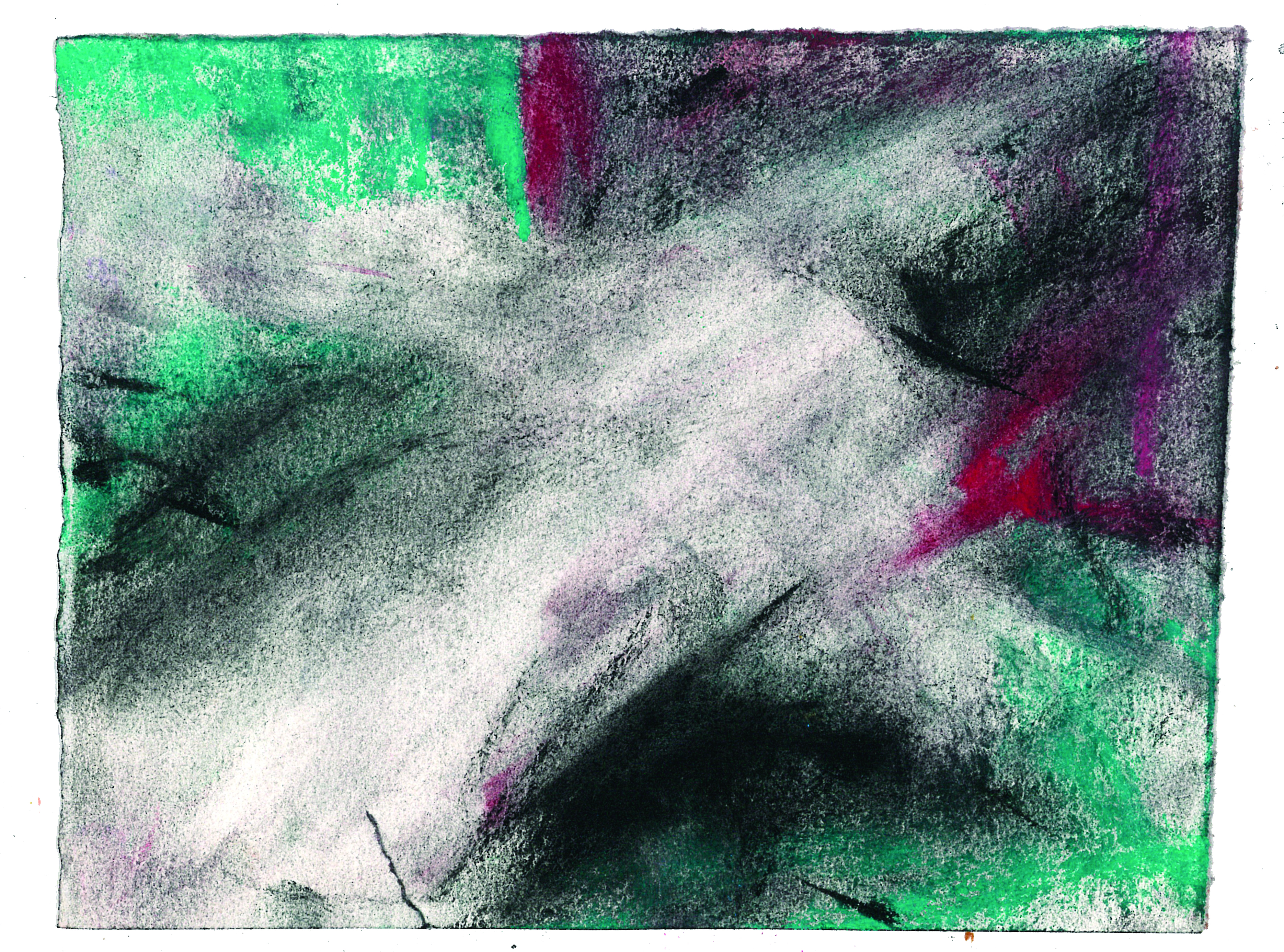Jazz cover, 3x5_, soft pastel and charcoal on watercolor paper, 2025, AVAILABLE